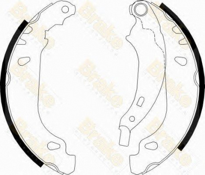BRAKE ENGINEERING sh2548 -  Комплект тормозных колодок